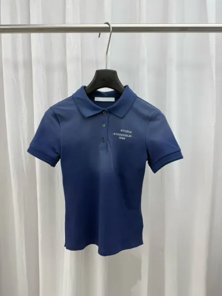 Acne Studios Stockholm 1996 Polo Navy Polo Shirt - 13