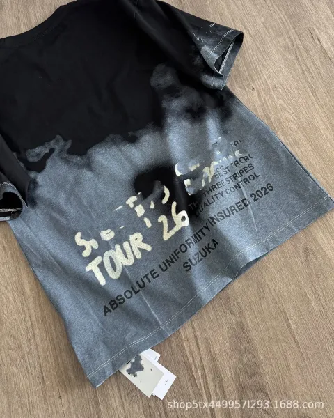 Design Suzuka Tour '26 Acid Wash Black-Gray T-Shirt T-Shirts - 7