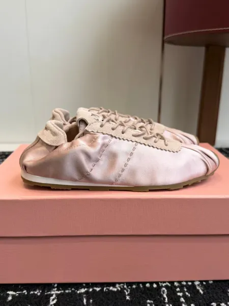 Maison Margiela Tabi Sneaker Pink Satin Sneakers - 15