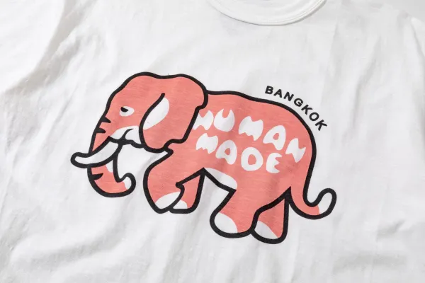 Human Made Elephant Bangkok White T-Shirt - 28