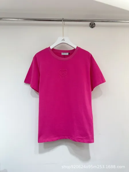 Design Embroidered Logo Pink T-Shirt - 9