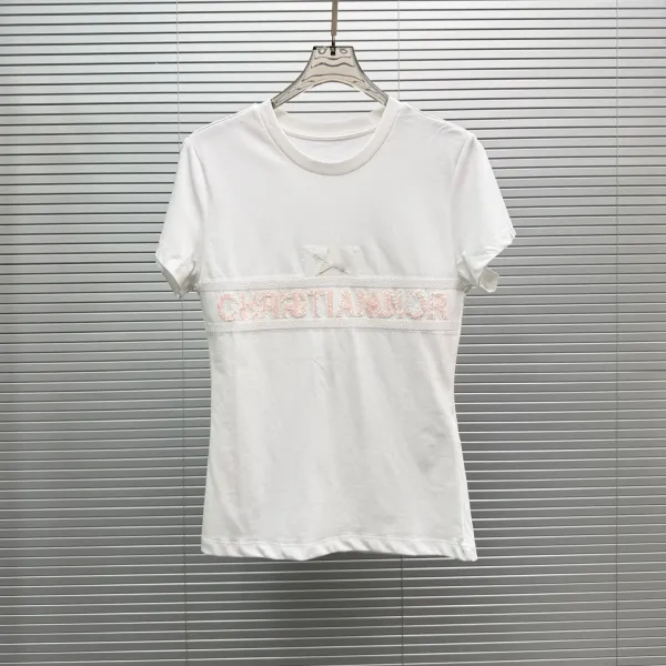 Dior Christian Dior Embellished White T-Shirt - 1