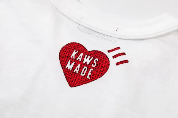 Human Made x KAWS Heart T-Shirt White - 21