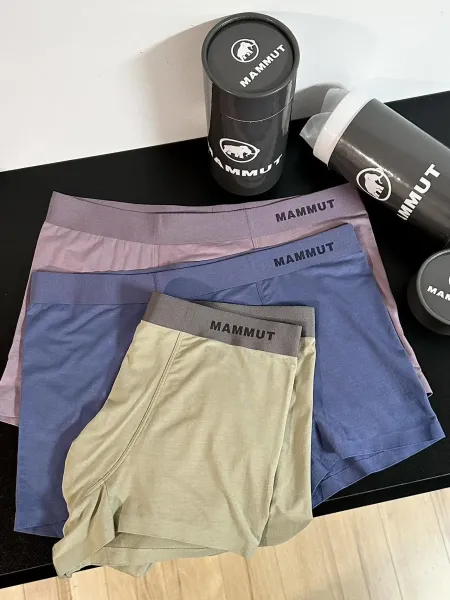 Design Mammut Boxer Briefs in Blue, Beige, and Purple Underwear - 9