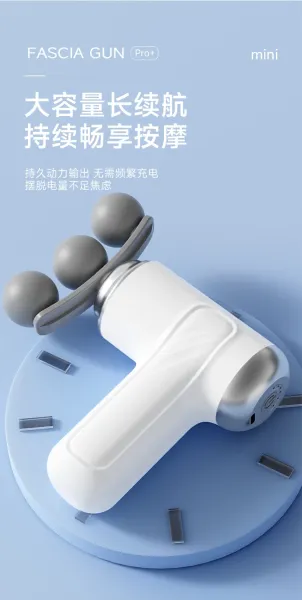 Design Handheld Massage Gun with Interchangeable Heads White Electronics - 22