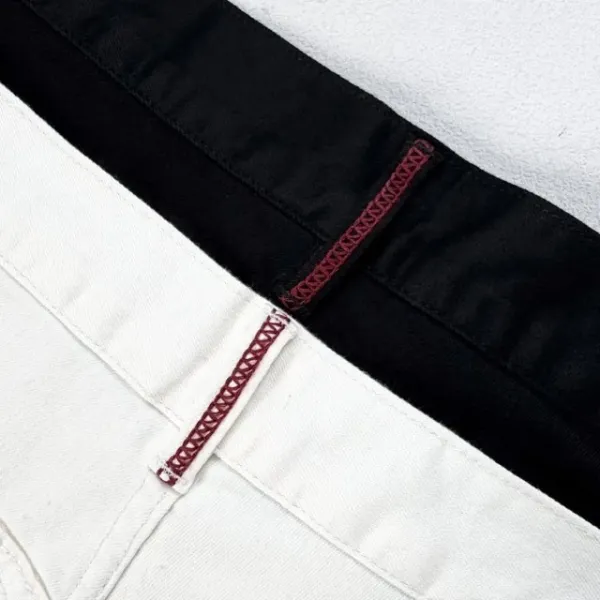 Design Wide-Leg Relaxed Fit White Denim Jeans - 23