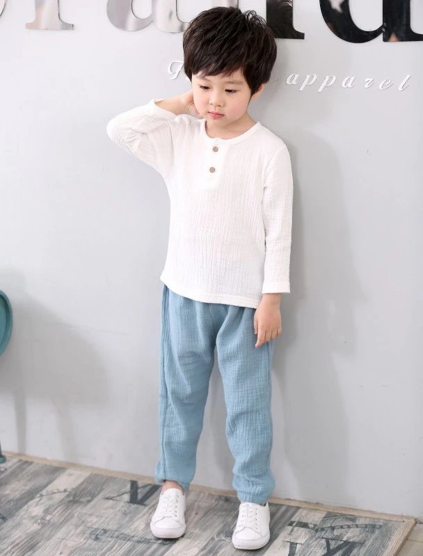 Design Ribbed Cotton Set Gray Kids Casual Set - 7