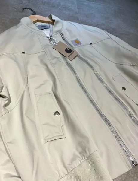 Carhartt Work In Progress Bomber Jacket Beige Outerwear - 10