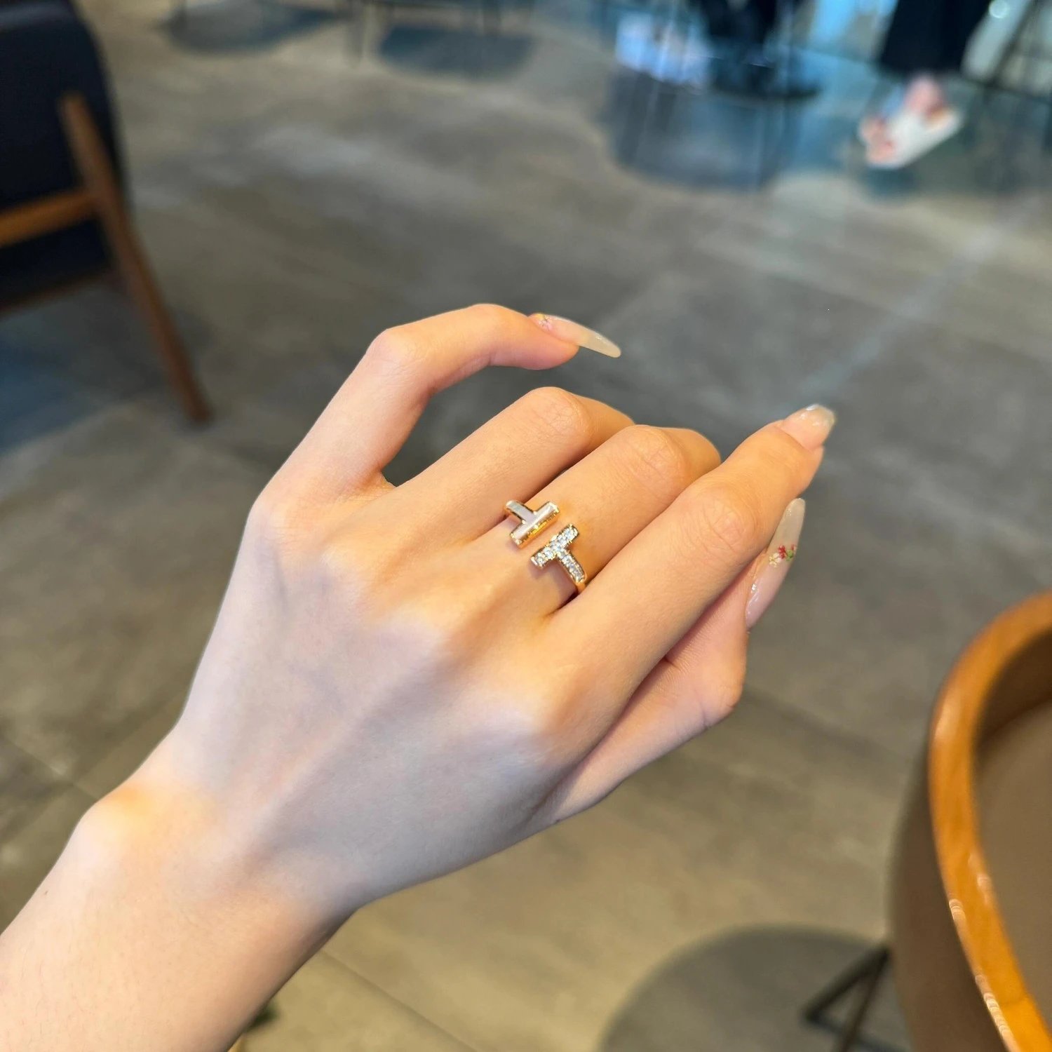 Design Silver Letter 'H' Ring Accessories Jewelry - 28