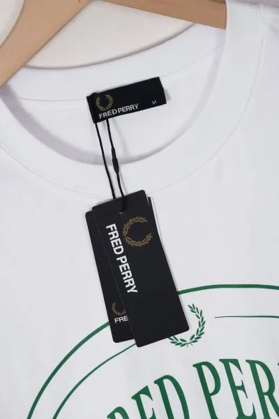 Fred Perry Heritage Logo Oval Print T-Shirt Forest Green - 8