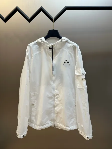 Comme des Garçons Play x White Windbreaker Jacket Outerwear.windbreaker - 1