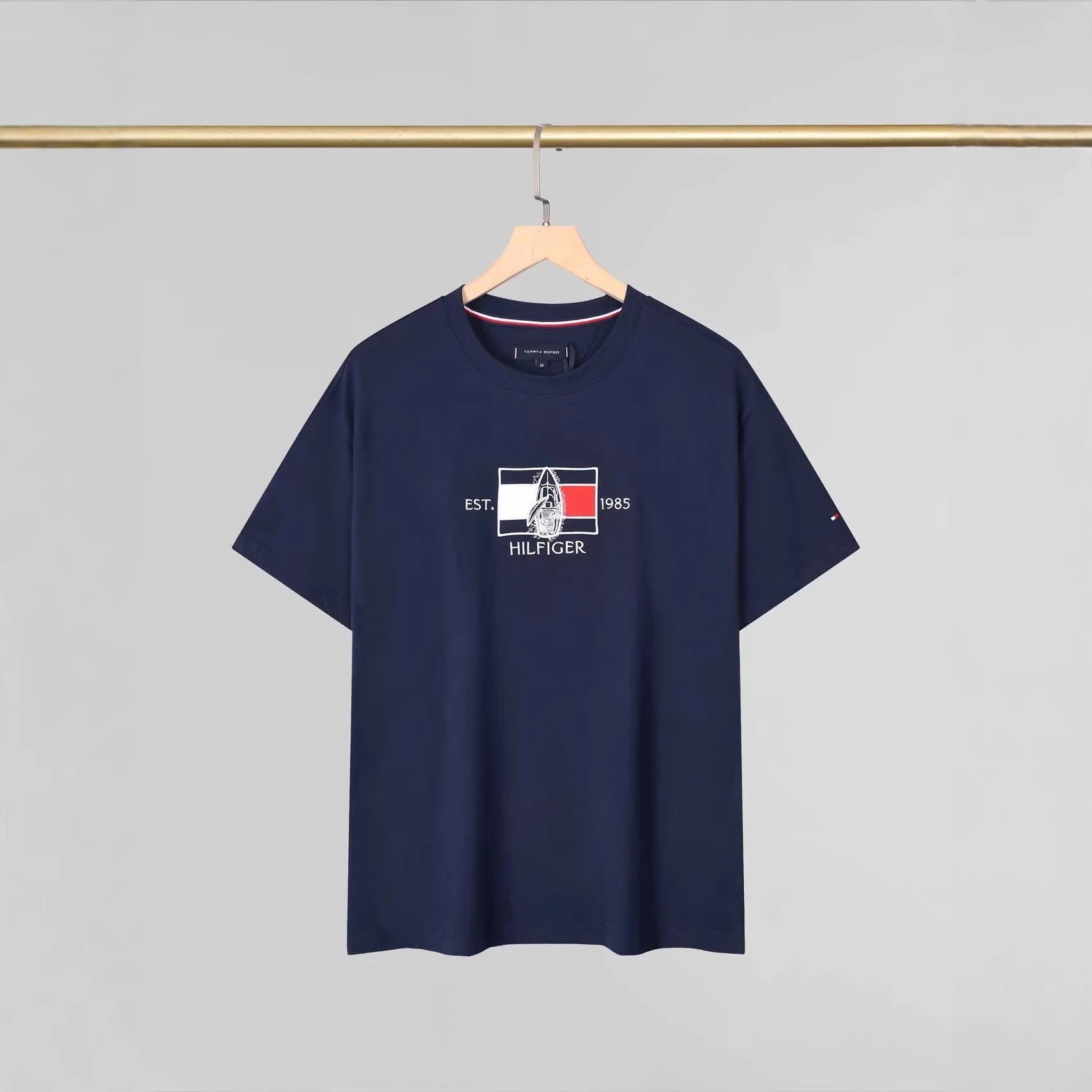 Tommy Hilfiger Graphic Logo Light Blue Classic Crewneck T-Shirt