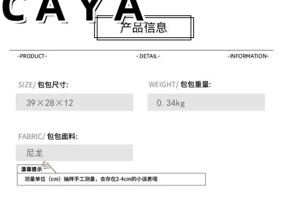 Design CAYA Cat Face Black Casual Backpack - 5