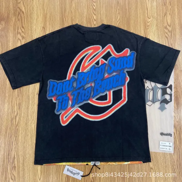 Godspeed Hollywood Fire Print Cream T-Shirt - 4