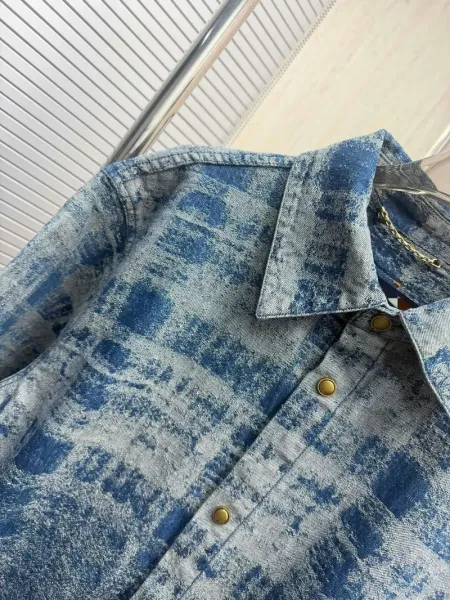 Louis Vuitton Monogram Denim Shirt Blue - 9