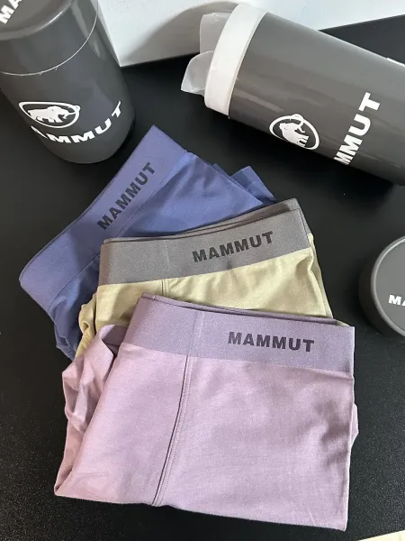 Design Mammut Boxer Briefs in Blue, Beige, and Purple Underwear - 12