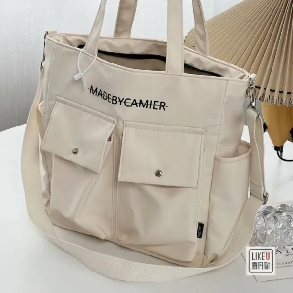 Design MADEBYCAMIER Utility Tote Bag in Dusty Blue Tote Bag - 31