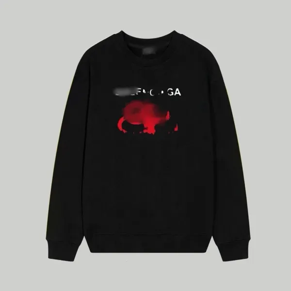 Design AOAIOK Graphic Print Black Hoodie - 7