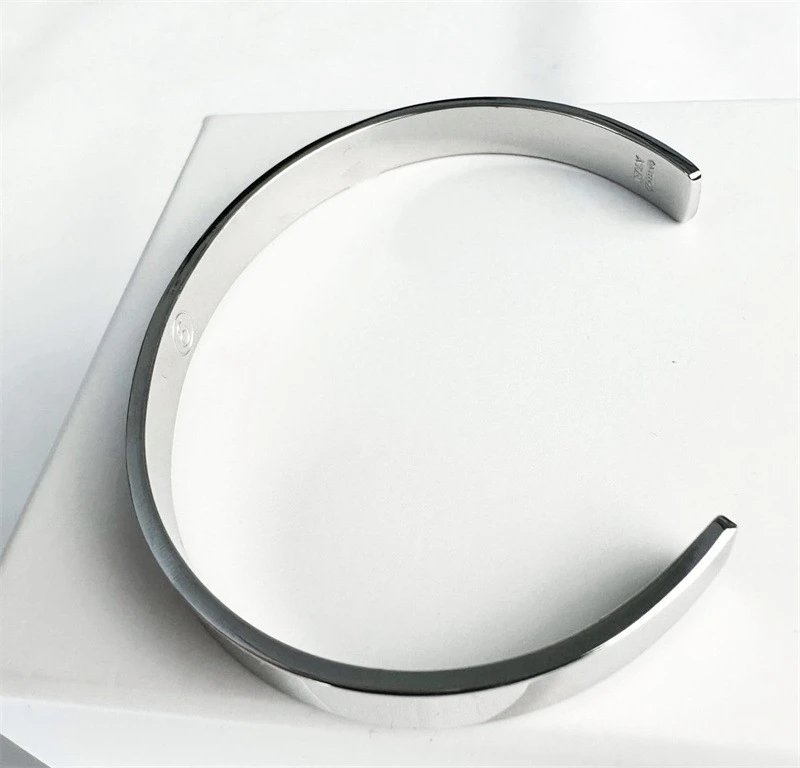 Design Cuff Bracelet Silver Metal Jewelry - 12