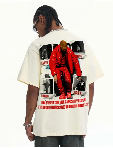 Design Kanye West Donda Album Art White T-Shirt T-Shirts - 21