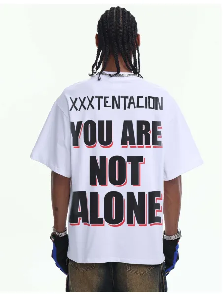 Design XXXtentacion You Are Not Alone Acid Wash T-Shirt T-Shirts - 17