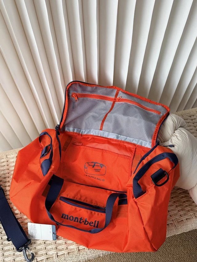 Design Montbell 40L Duffle Bag Navy Blue Travel Gym Bag Duffle Bag - 34