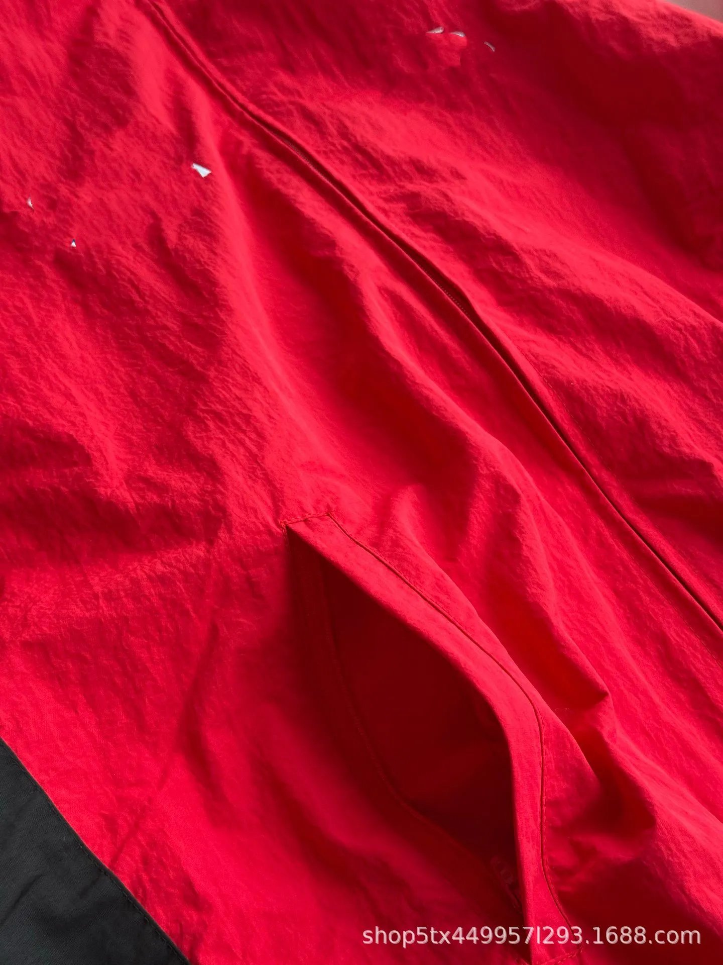 Design Windbreaker Jacket Black Red White Outerwear.windbreaker - 7