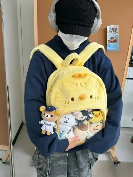 Design Chiccaux Hello Kitty Plush Yellow Mini Backpack - 4