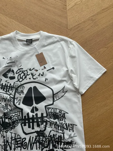 Design Skull Graphic Print Black T-Shirt - 8