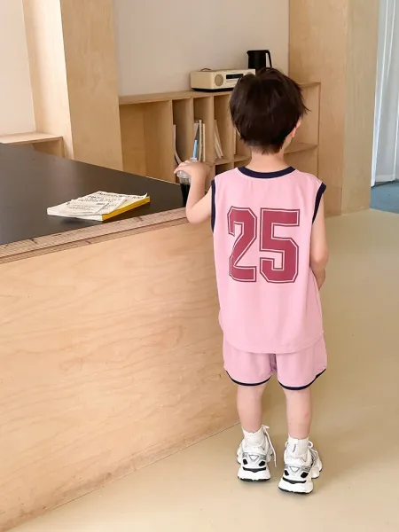 Design Star Nature 25 Basketball Jersey Set Navy Blue - 24