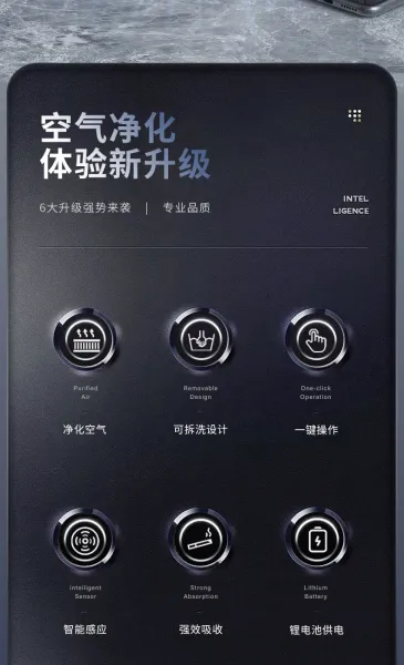 Design Smart Ashtray Space Gray Electronics - 4