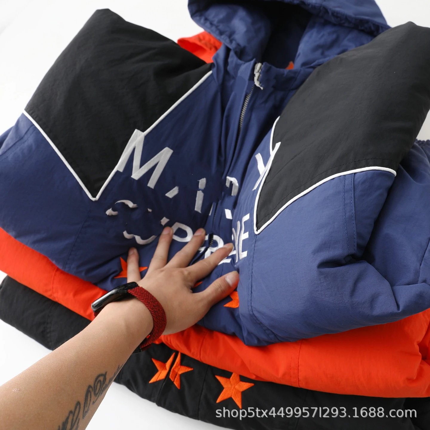 Design MA. SUF Windbreaker Black Jacket Outerwear.windbreaker - 11
