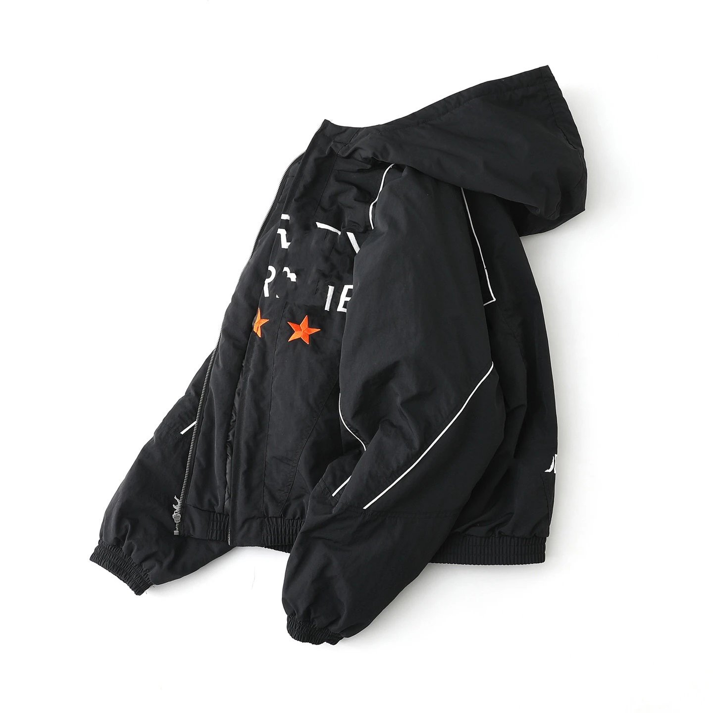Design MA. SUF Windbreaker Black Jacket Outerwear.windbreaker - 12