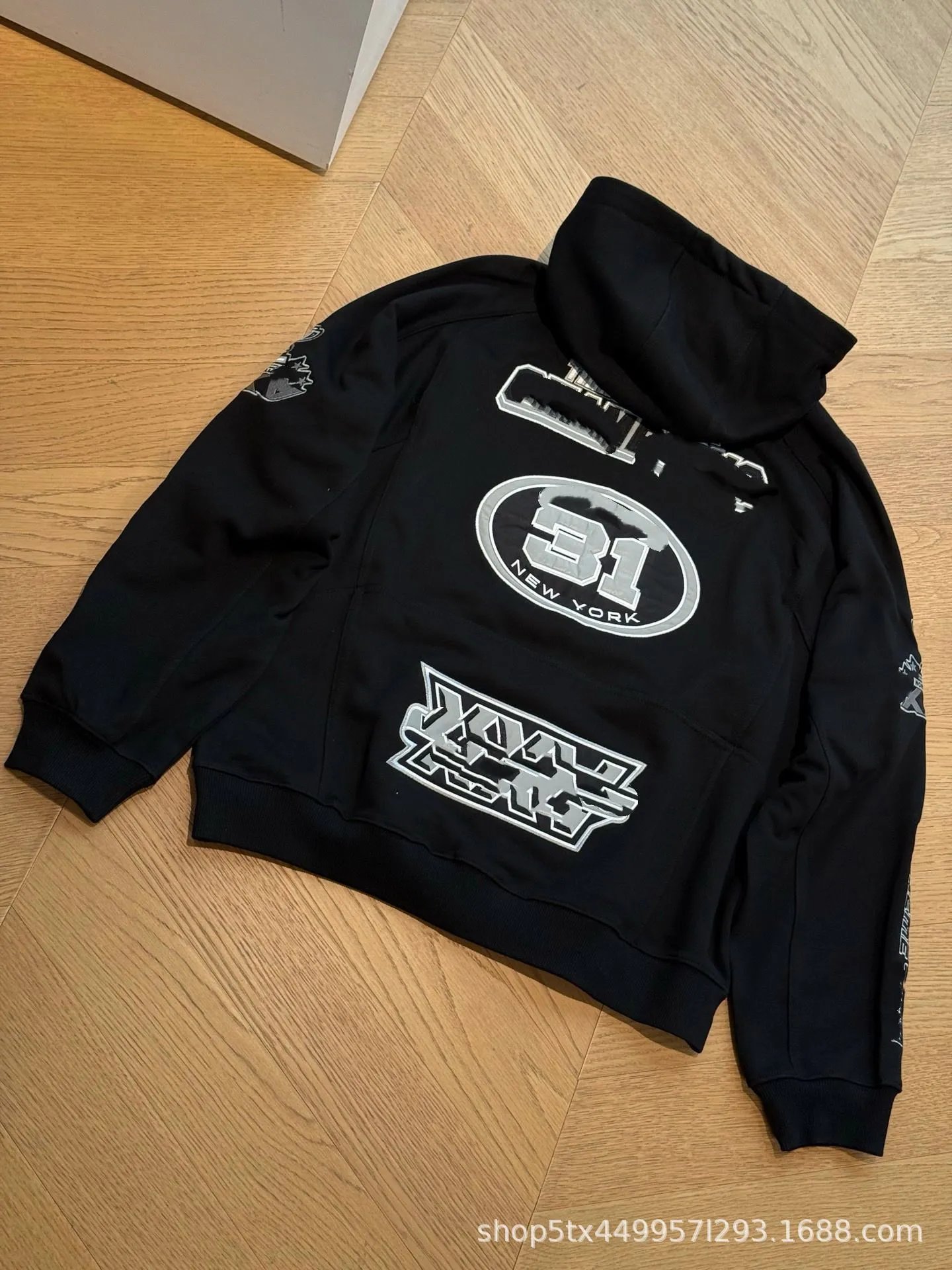 Mitchell & Ness San Francisco 49ers Full-Zip Hoodie White Burgundy - 8