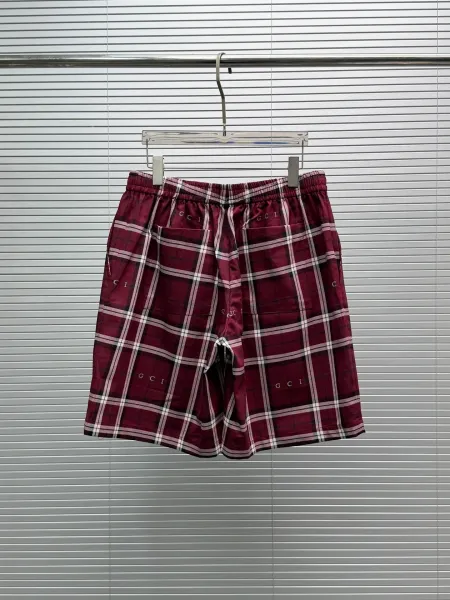 Gucci Plaid Sleep Set Navy and Burgundy Sleepwear - 11