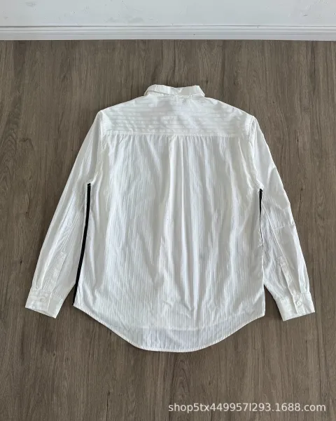 Thom Browne Striped Sleeve Shirt White - 6