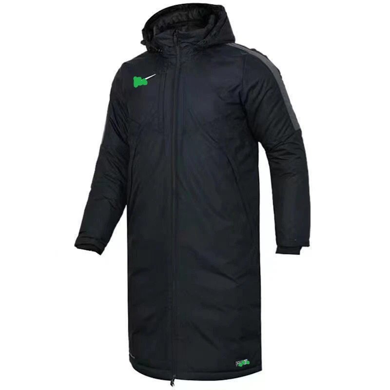 Nike Technical Parka Black with Green Swoosh Outerwear - 3