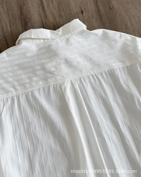 Thom Browne Striped Sleeve Shirt White - 9