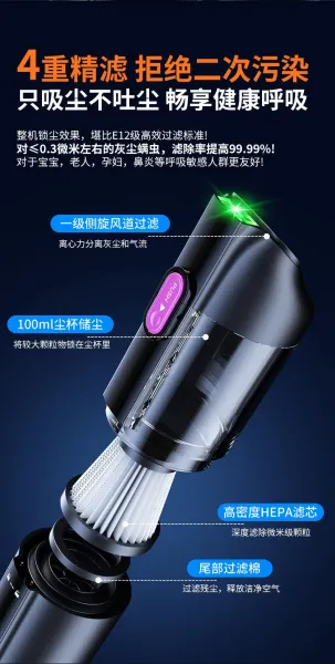 Design Orbedan 2028 Car Vacuum Cleaner White Portable Handheld Vacuum Electronics - 13