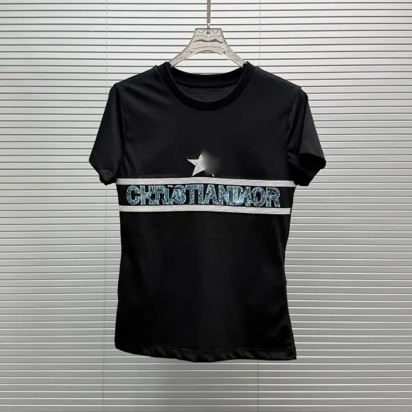 Dior Christian Dior Embellished White T-Shirt - 4