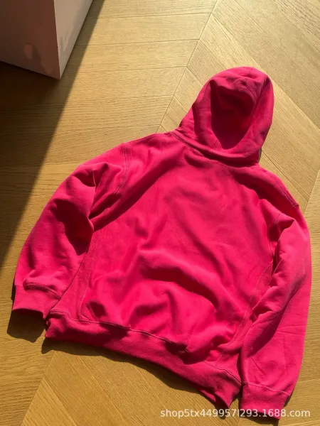 Design Box Logo Hoodie Pink Hoodie - 7
