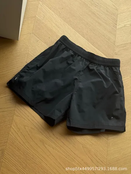 Design Minimalist Nylon Shorts Black - 6