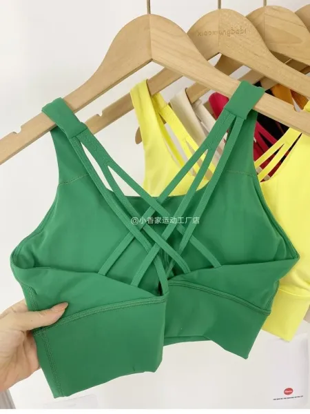 Design Crisscross Back Sports Bra Mauve Activewear - 5
