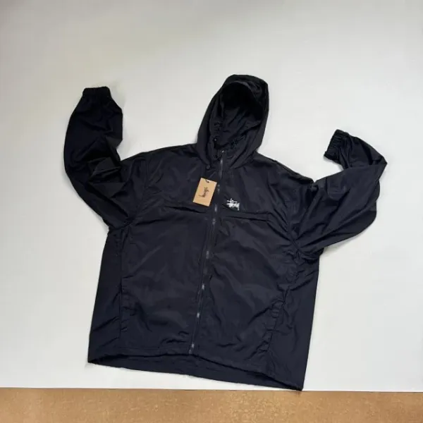 Stussy Leopard Print Hooded Windbreaker Jacket Outerwear - 20