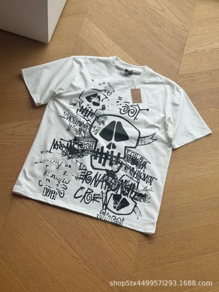 Design Skull Graphic Print Black T-Shirt - 4