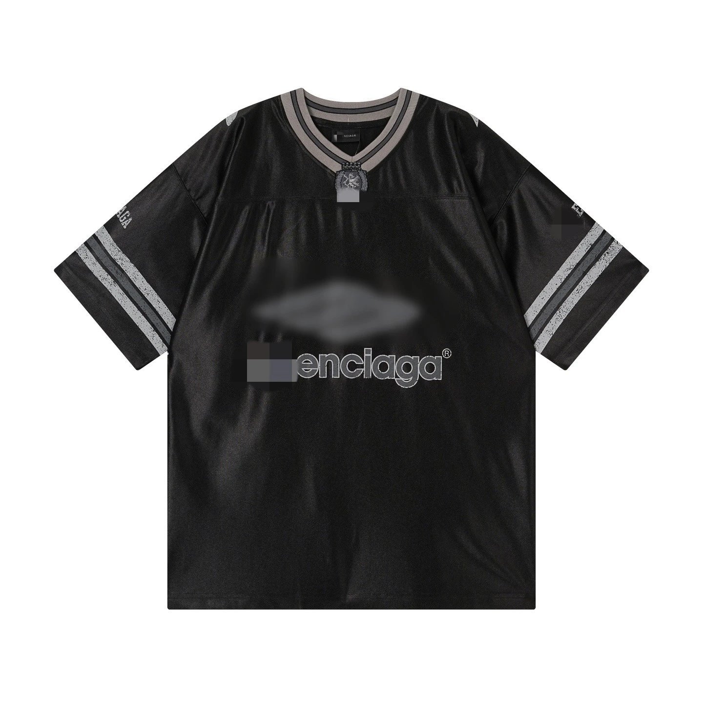 Design Enciaga Football Jersey Black Jersey