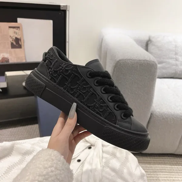 Dior B23 Oblique Black Sneakers - 1