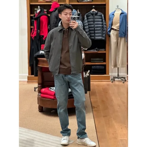 Polo Ralph Lauren Windbreaker Gray Outerwear - 9