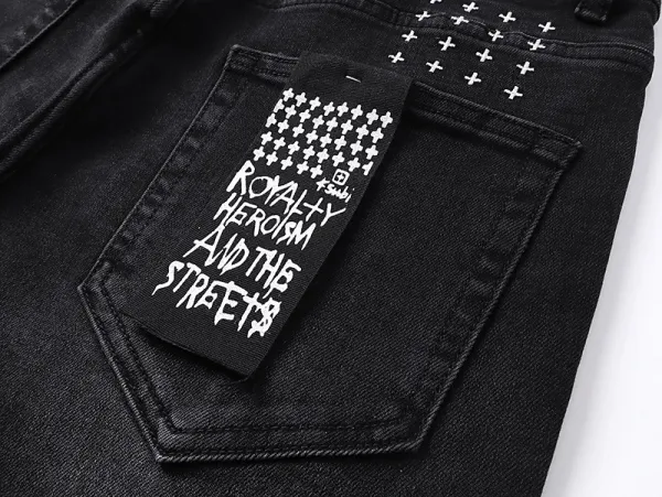 Gallery Dept Royalty Heroism And The Streets Black Distressed Jeans - 6