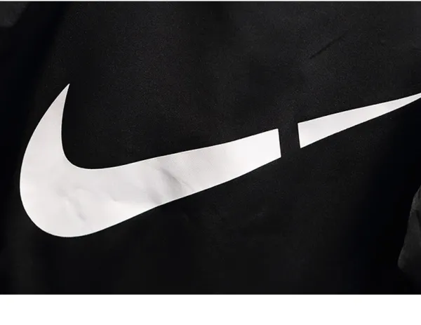 Nike Windbreaker and Track Pants Set Black White Kids Tracksuit - 12